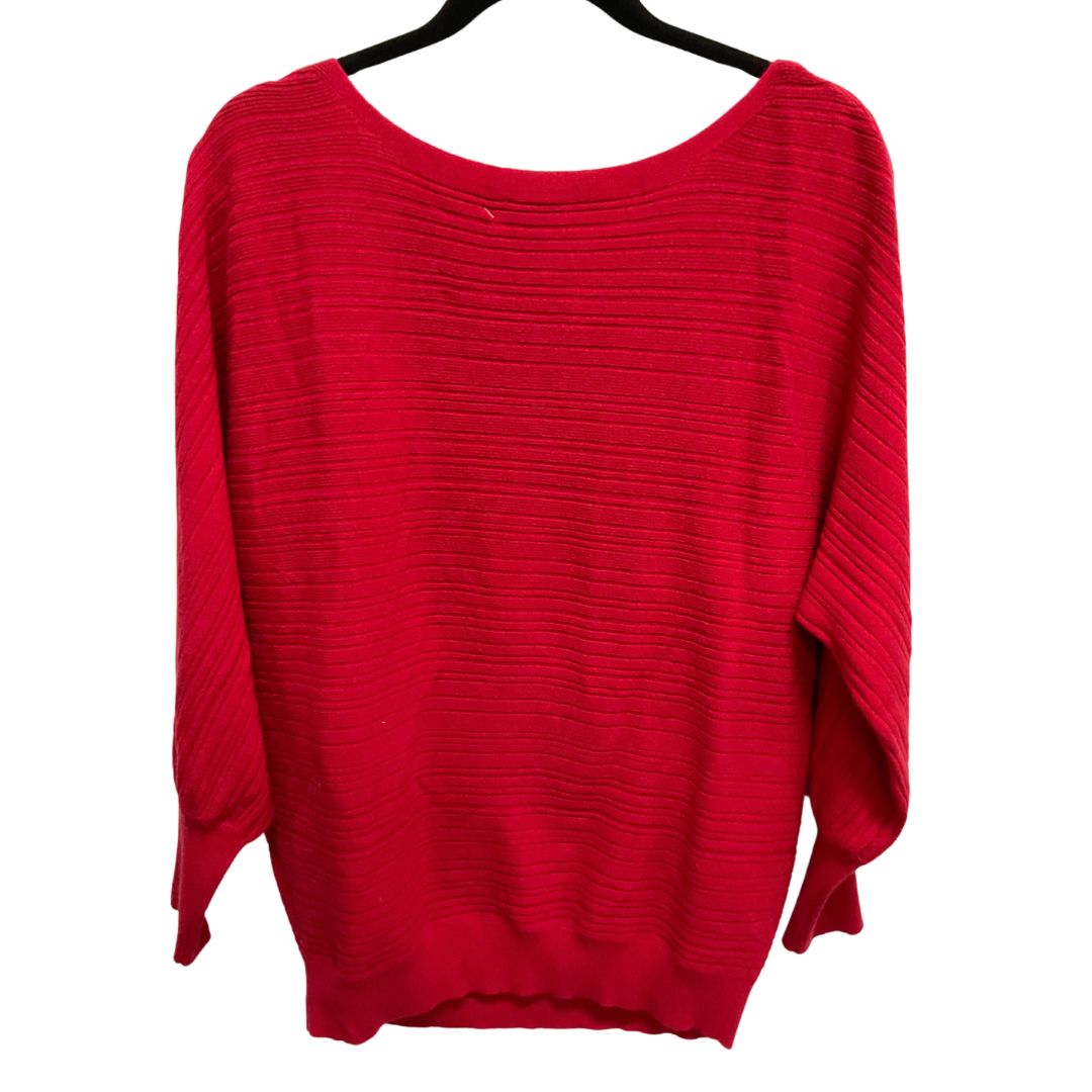 Sweater By Chicos In Red, Size: M