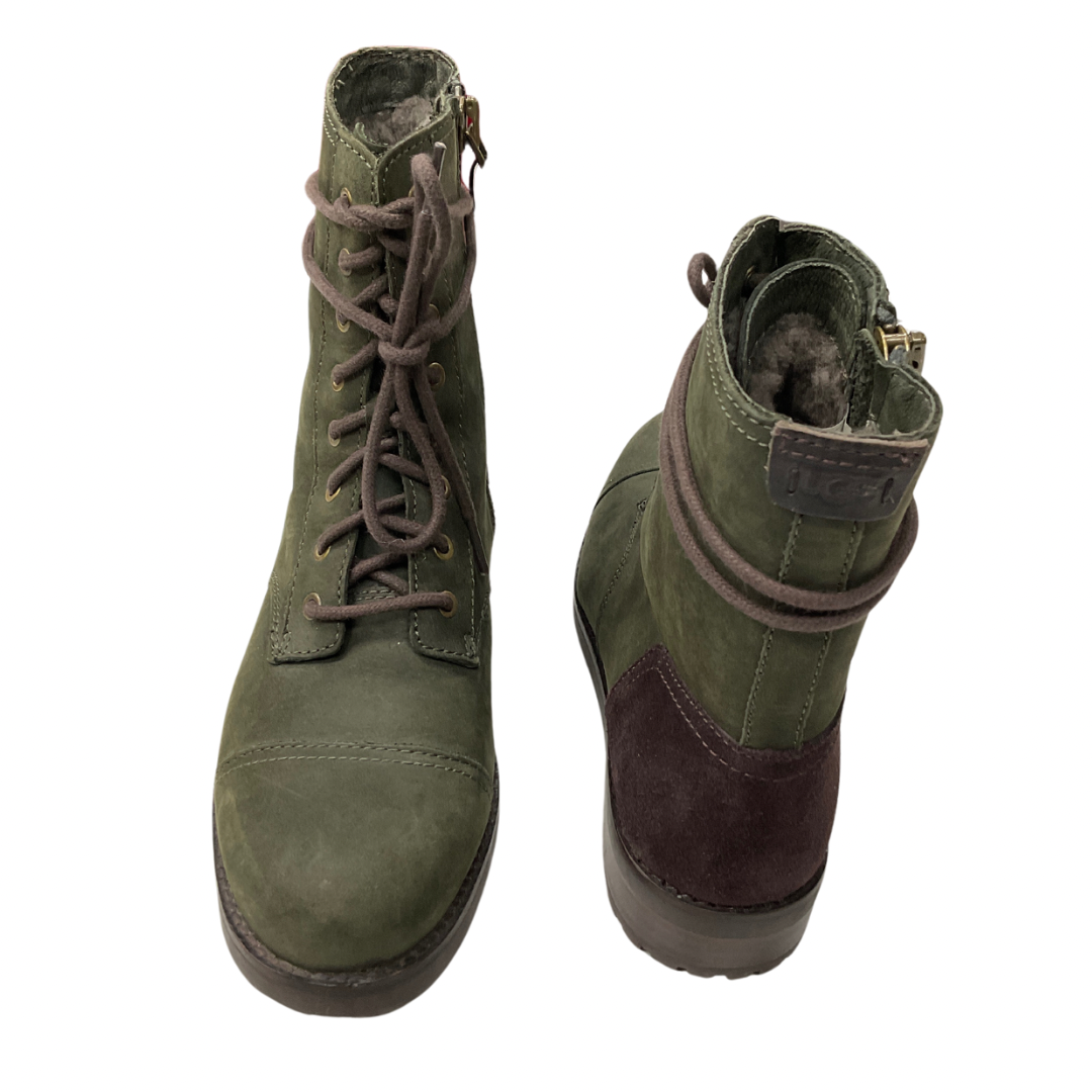 Boots Combat By Ugg In Brown & Green, Size: 8.5