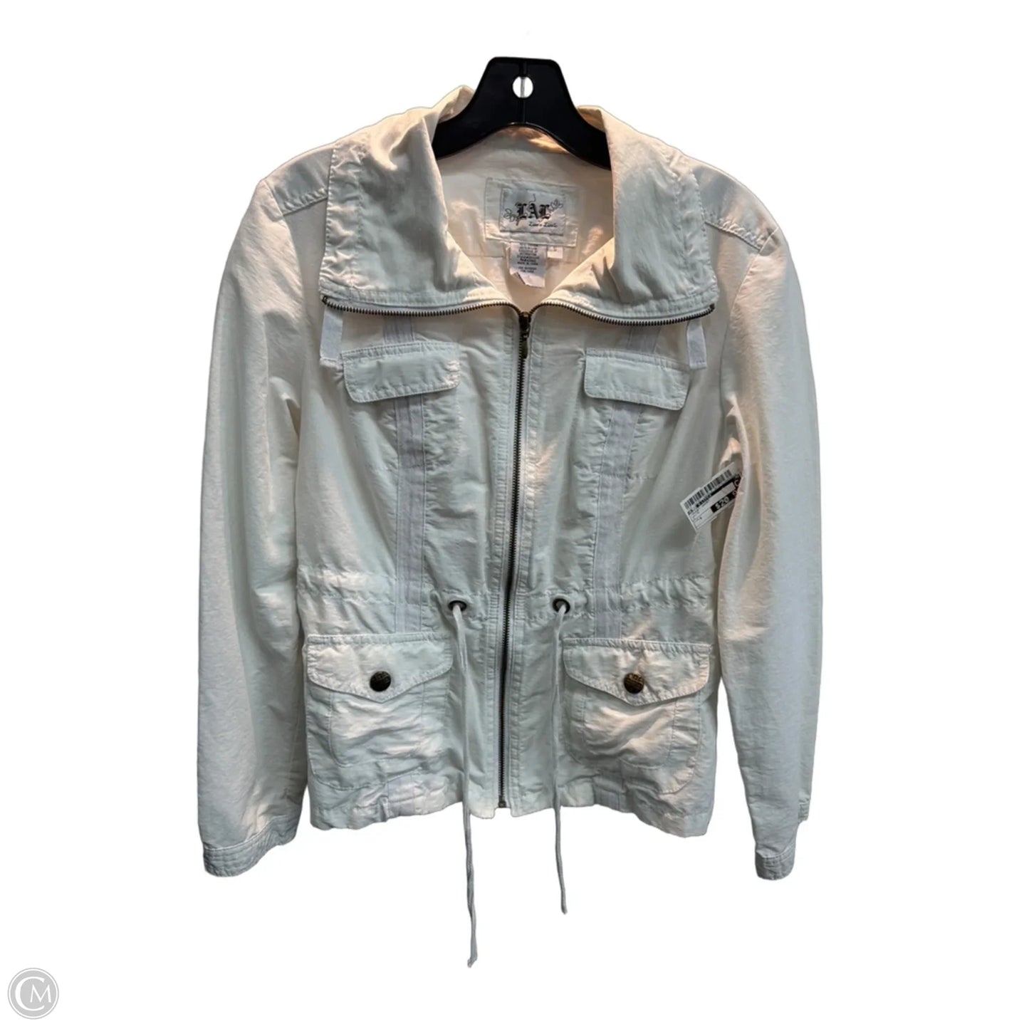 Jacket Shirt By Live A Little In White, Size: S