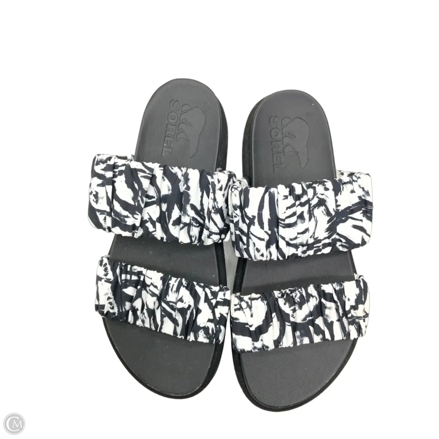 Sandals Flats By Sorel In Animal Print, Size: 6.5
