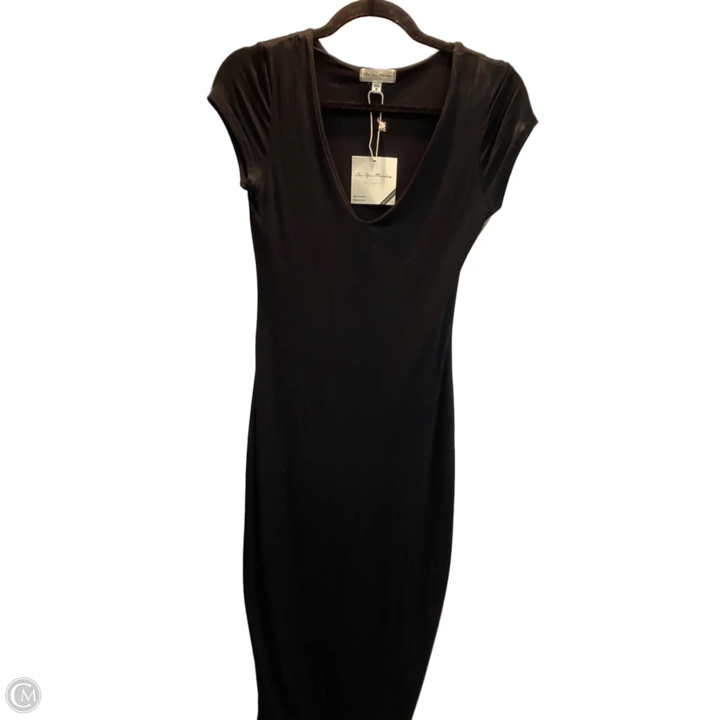 Dress Casual Maxi By See You Monday In Black, Size: M