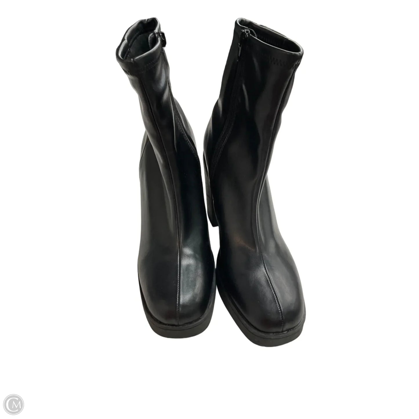 Boots Ankle Heels By Madden Girl In Black, Size: 9.5
