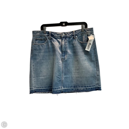 Skirt Midi By Banana Republic In Blue, Size: 14