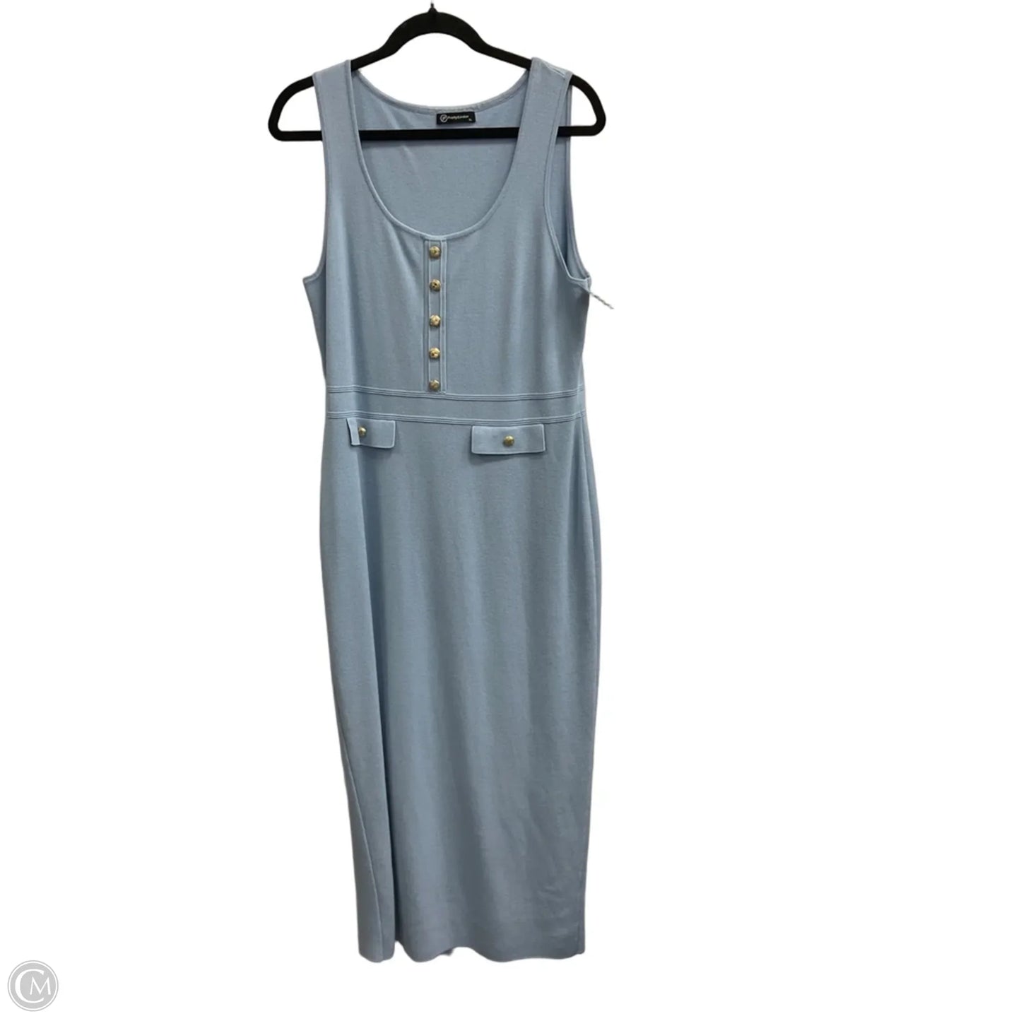 Dress Casual Maxi By Blu Pepper In Blue, Size: Xl