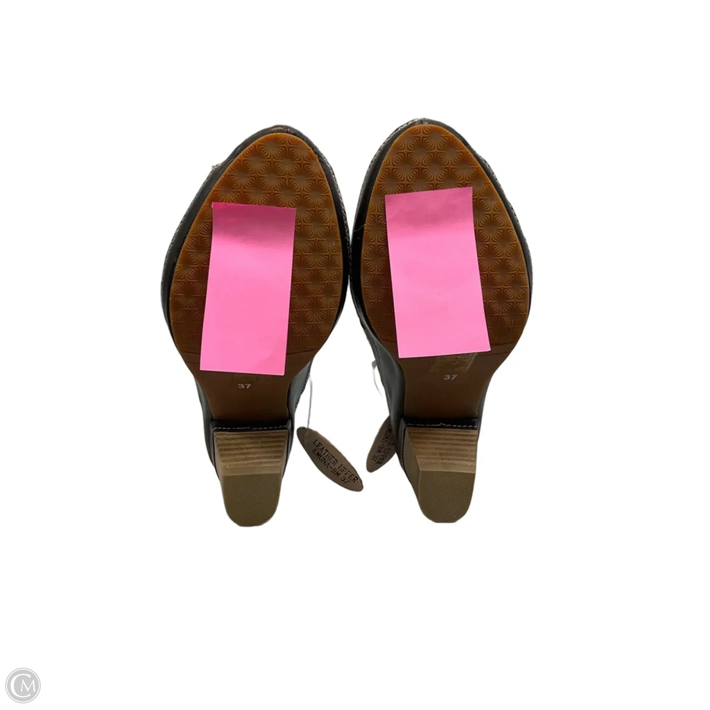 Sandals Heels Block By Spring Step In Teal, Size: 6.5