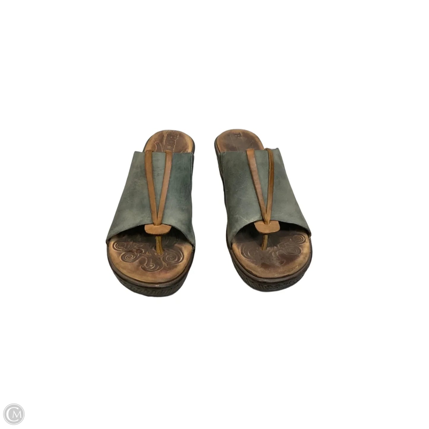 Sandals Heels Block By Born In Aqua, Size: 6.5