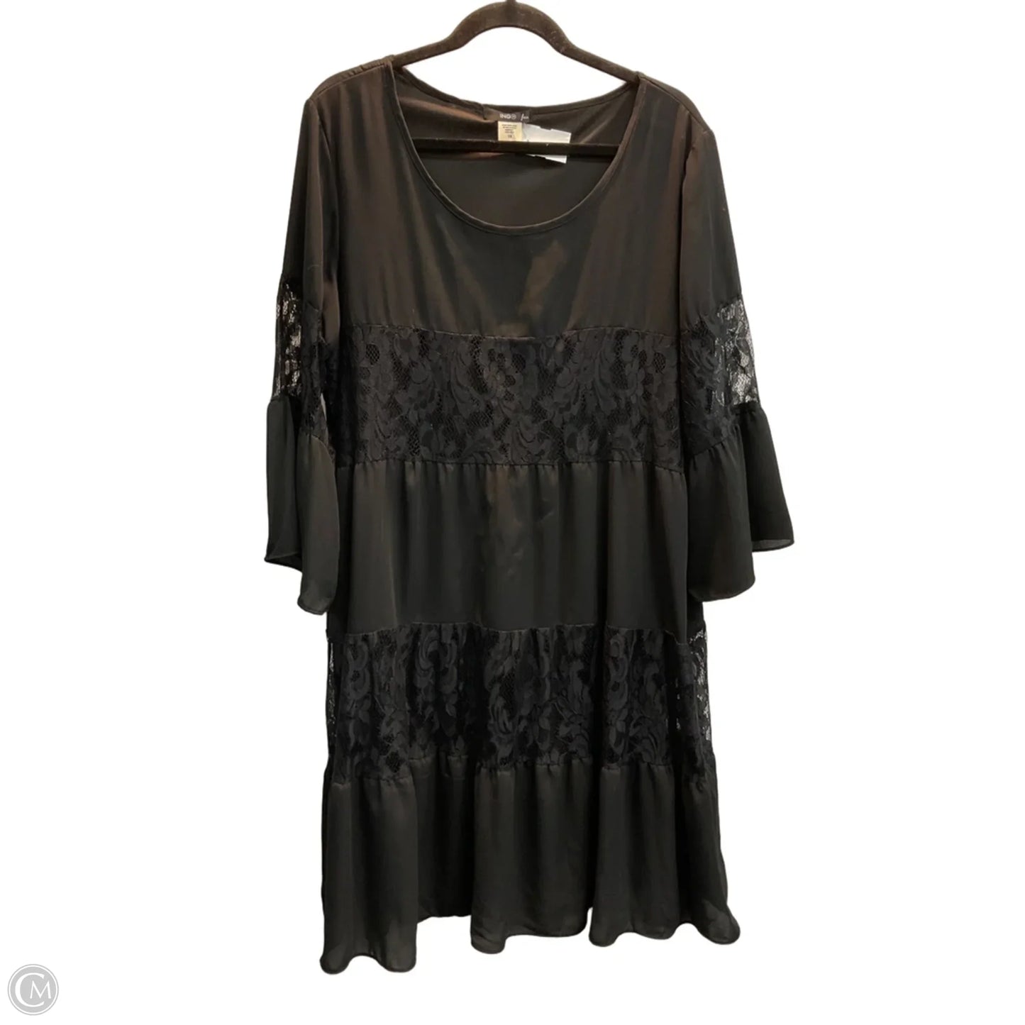 Dress Party Midi By Ing In Black, Size: 1x