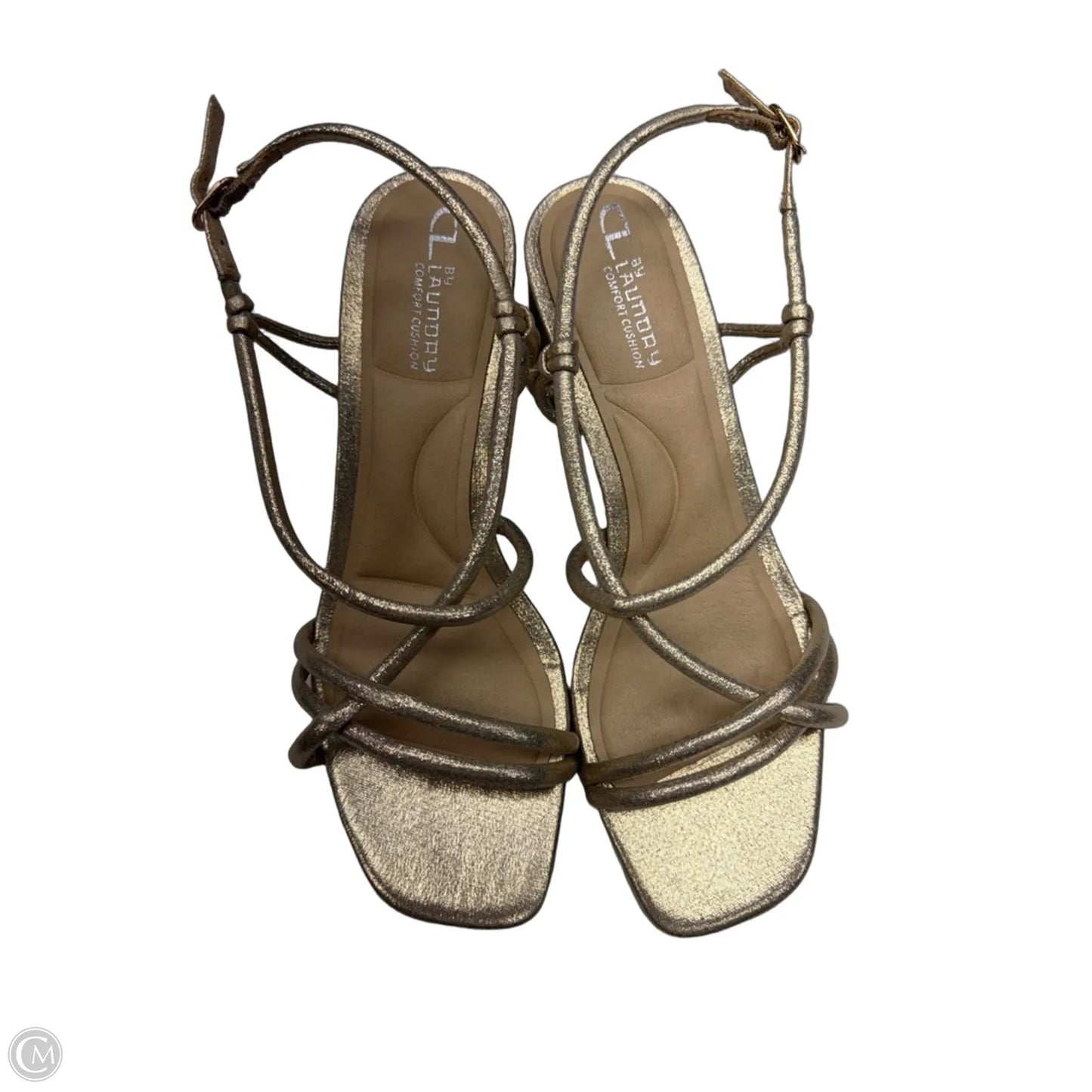 Sandals Heels Block By Chinese Laundry In Rose Gold, Size: 10