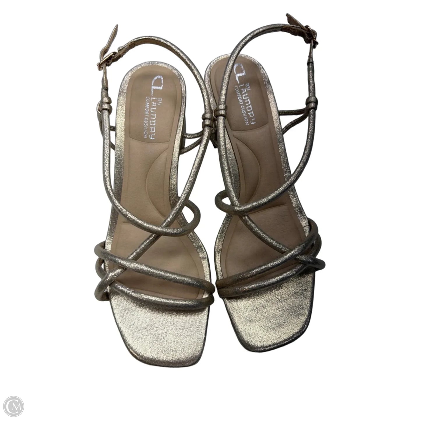 Sandals Heels Block By Chinese Laundry In Rose Gold, Size: 6