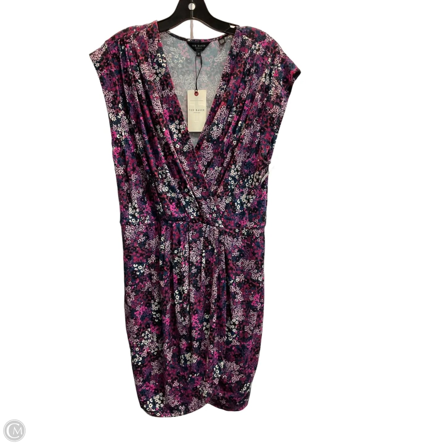 Dress Casual Midi By Ted Baker In Floral Print, Size: L