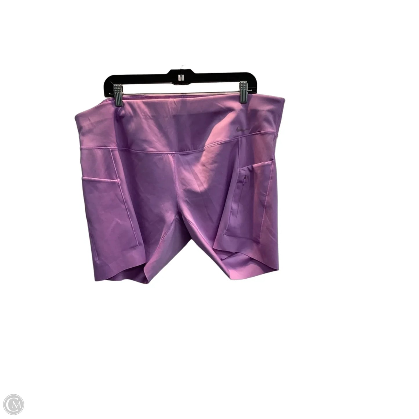 Athletic Shorts By Nike In Purple, Size: 3x