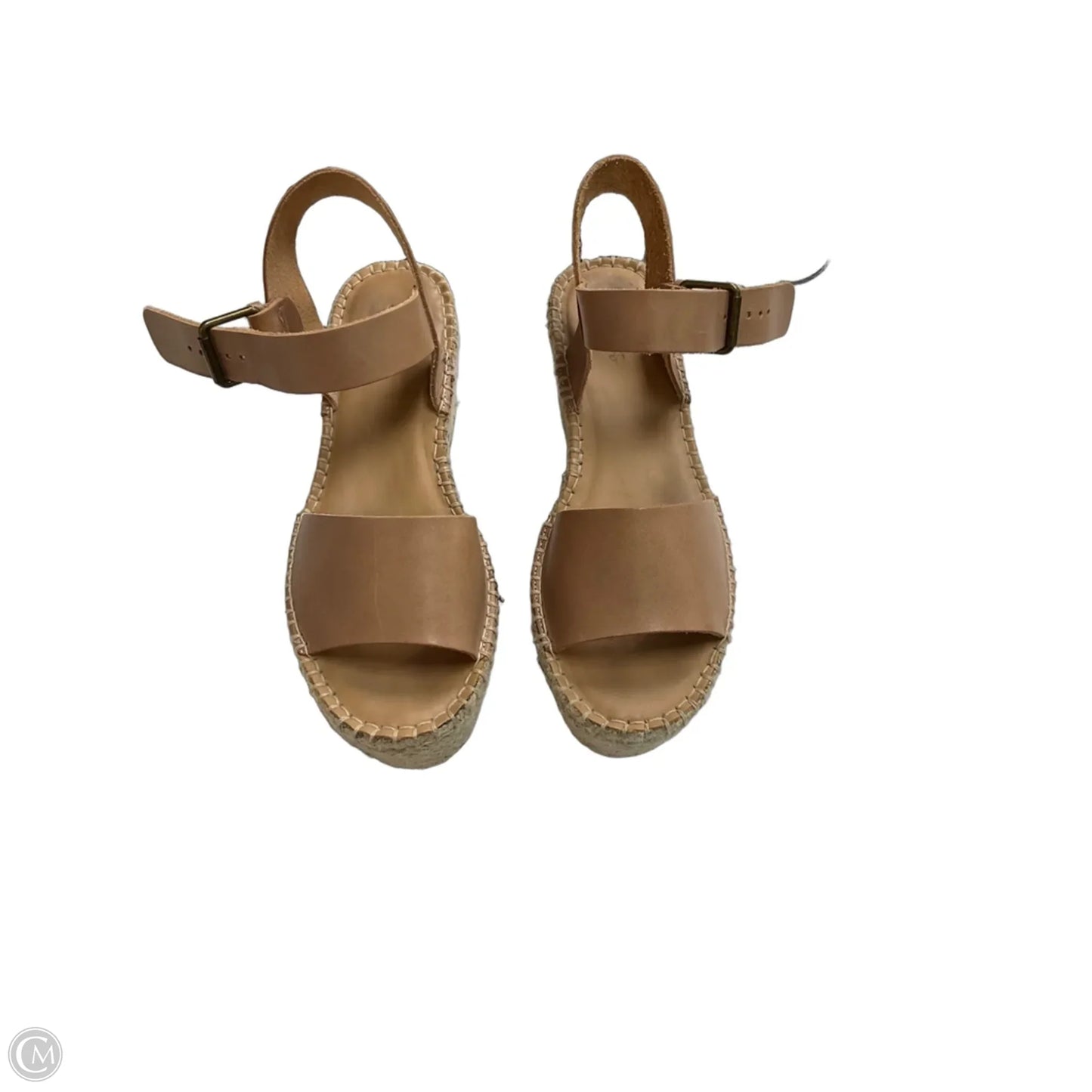 Sandals Heels Platform By Soludos In Tan, Size: 8