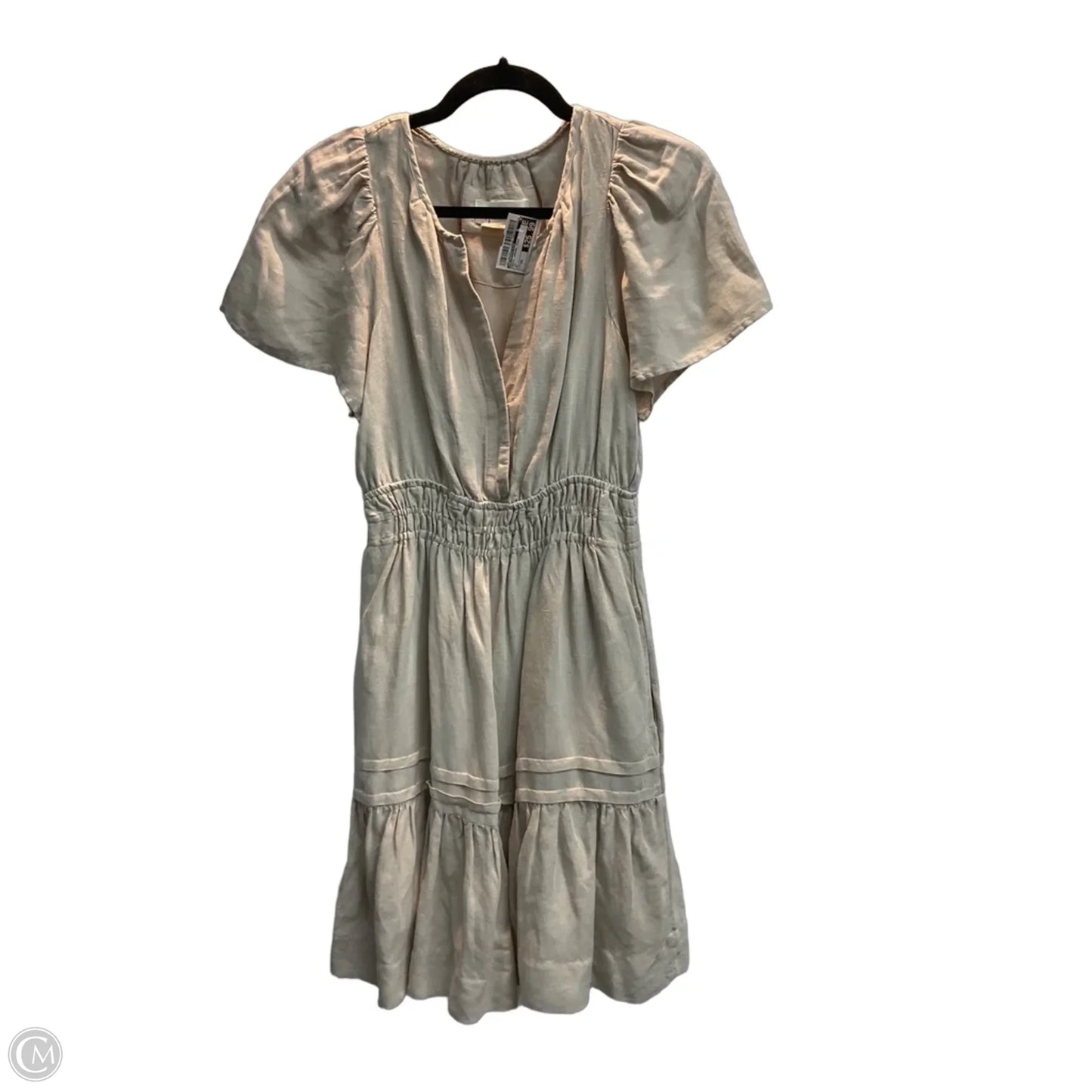 Dress Casual Midi By Anthropologie In Tan, Size: Xs