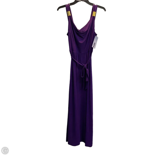 Dress Casual Midi By Ann Taylor In Purple, Size: Sp
