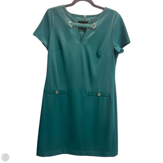 Dress Casual Midi By Tommy Hilfiger In Green, Size: 8