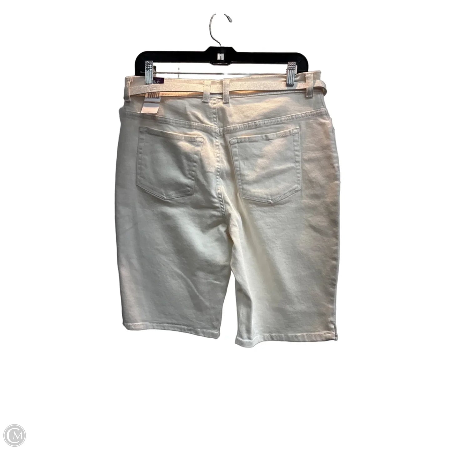 Shorts By Gloria Vanderbilt In Cream, Size: 12
