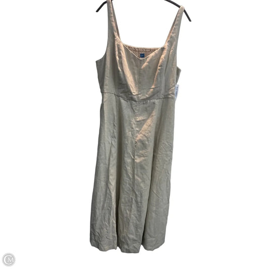 Dress Casual Maxi By Old Navy In Tan, Size: L