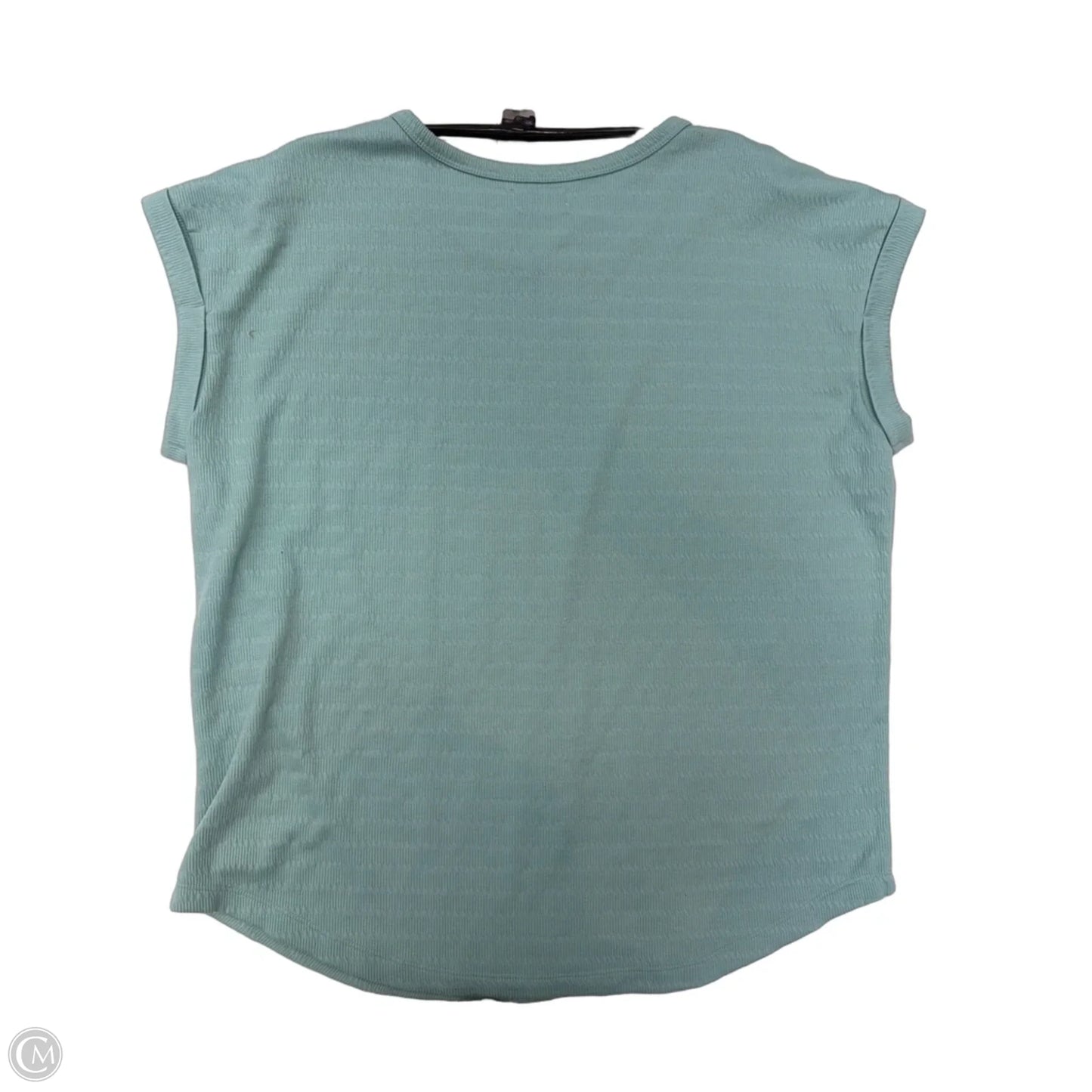 Top Short Sleeve Basic By Maurices In Aqua, Size: L