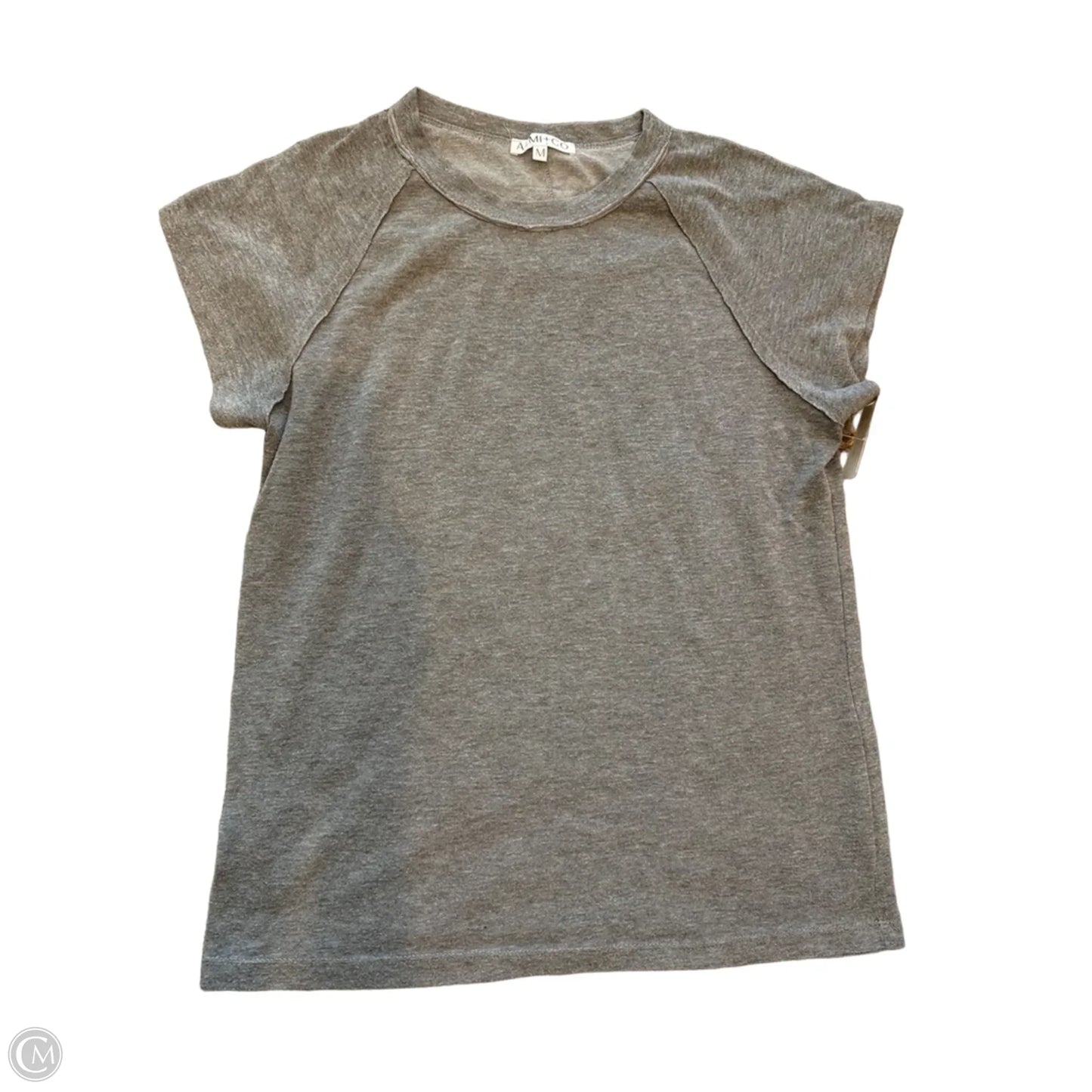 Top Short Sleeve Basic By Clothes Mentor In Grey, Size: M