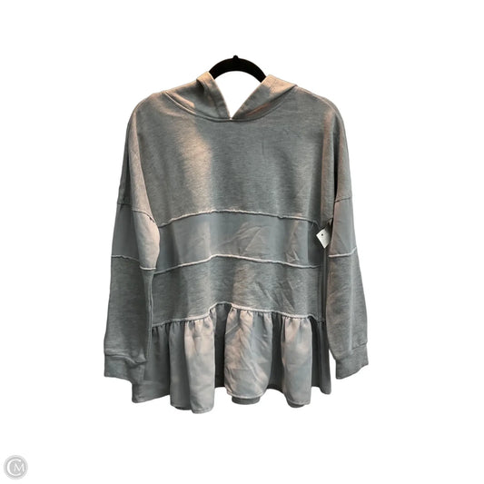 Sweatshirt Hoodie By Betseys Boutique Shop In Grey, Size: S