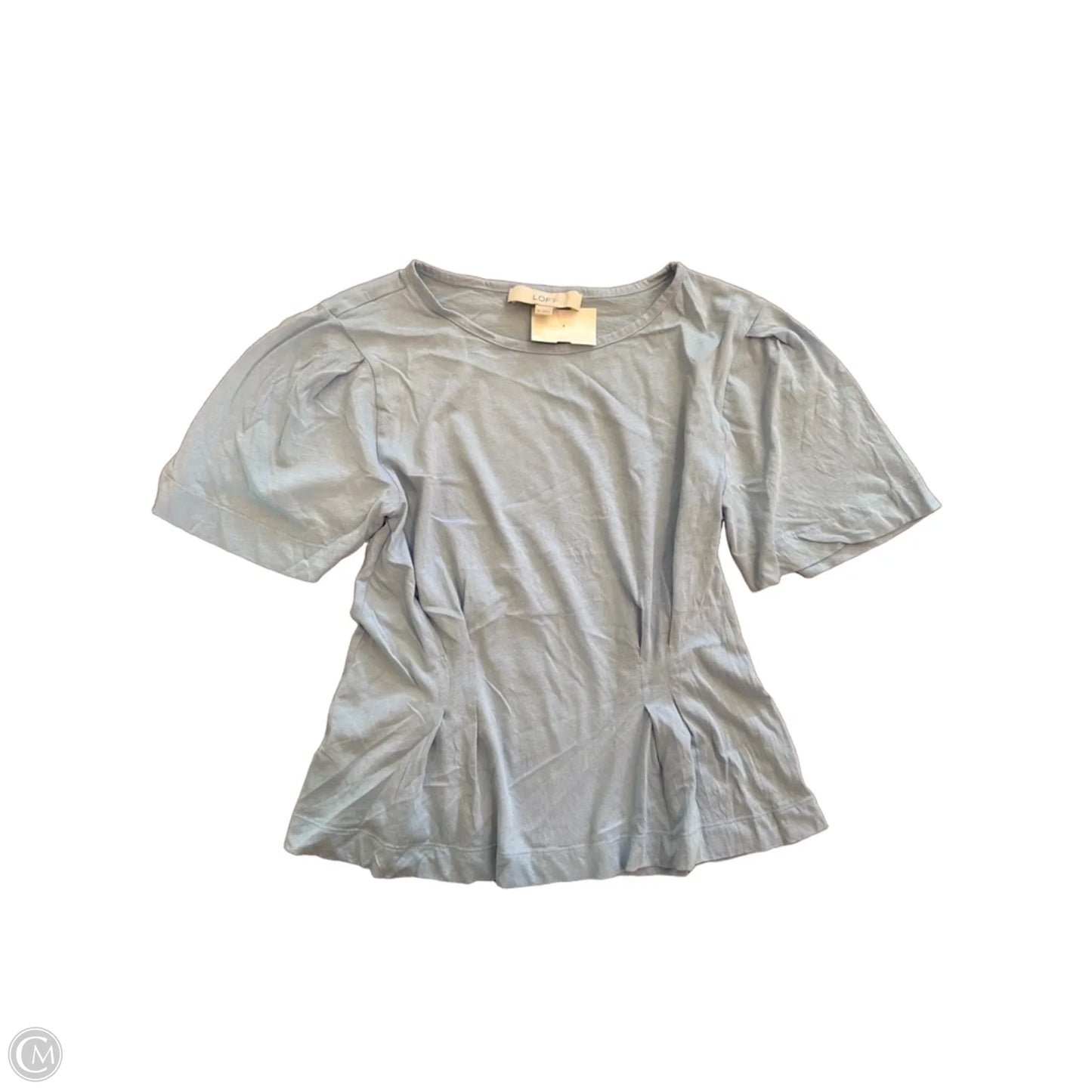 Top Short Sleeve Basic By Loft In Blue, Size: Xs