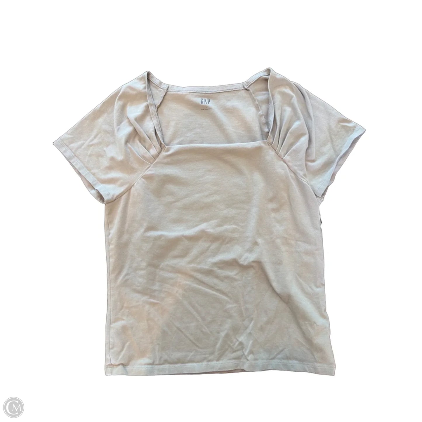 Top Sleeveless By Gap In Taupe, Size: L