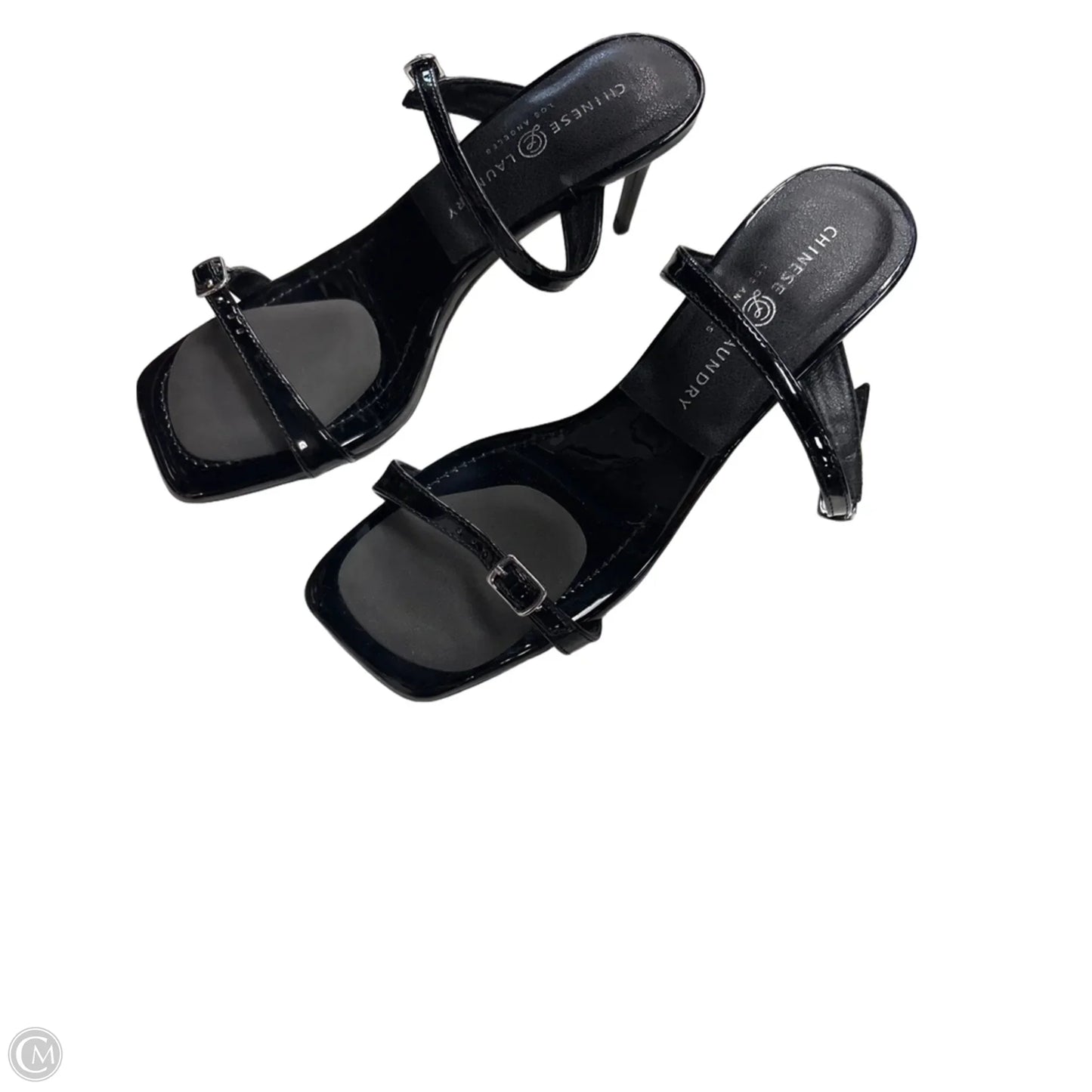 Sandals Heels Kitten By Chinese Laundry In Black, Size: 8