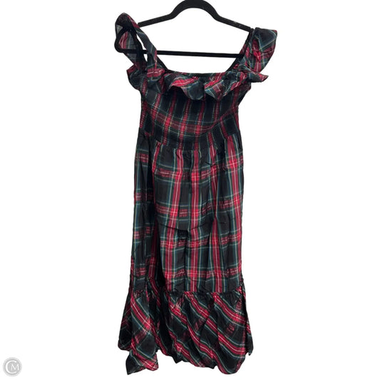 Dress Party Long By Vineyard Vines In Plaid Pattern, Size: S