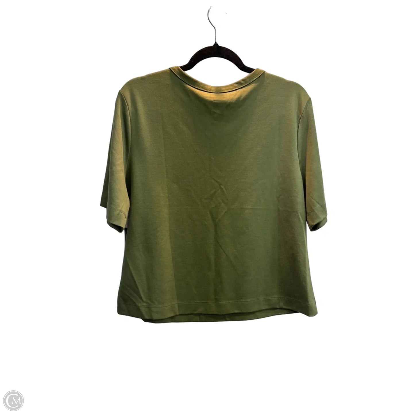 Top Short Sleeve Basic By Adrienne Vittadini In Green, Size: Xl