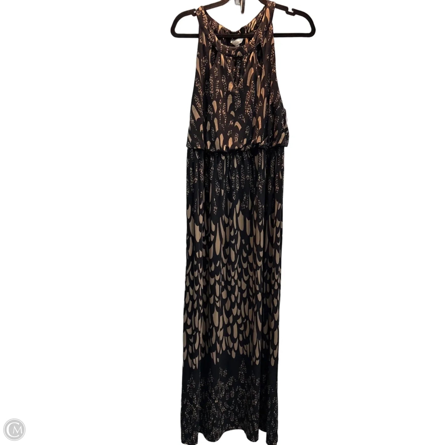 Dress Casual Maxi By Soma In Black & Brown, Size: L