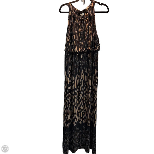 Dress Casual Maxi By Soma In Black & Brown, Size: L