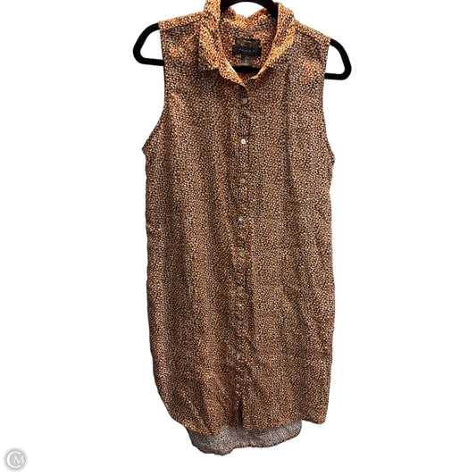 Dress Casual Midi By Tahari In Brown, Size: L