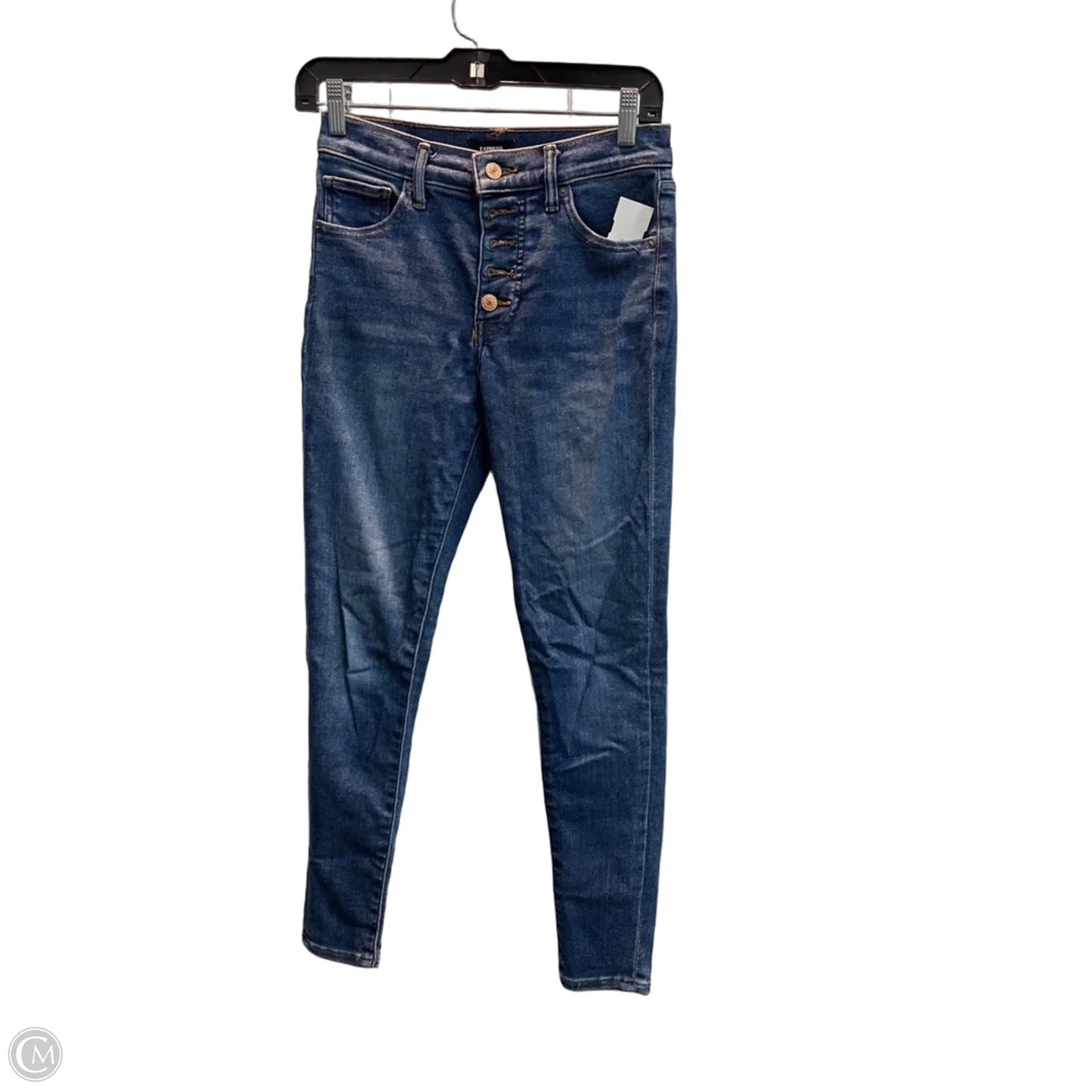 Jeans Skinny By Express In Blue, Size: 2