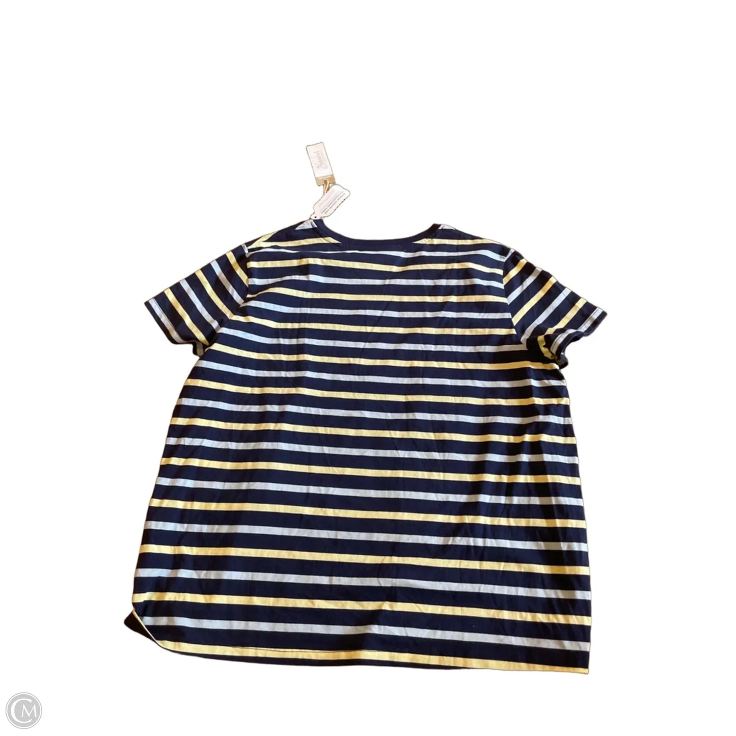 Top Short Sleeve Basic By Natural Reflections In Striped Pattern, Size: Xl