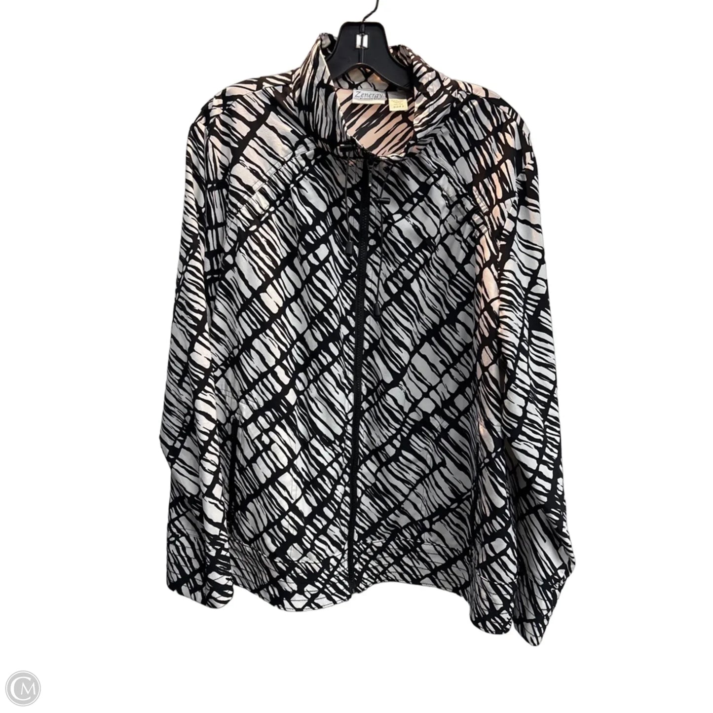 Jacket Shirt By Chicos In Animal Print, Size: Xl