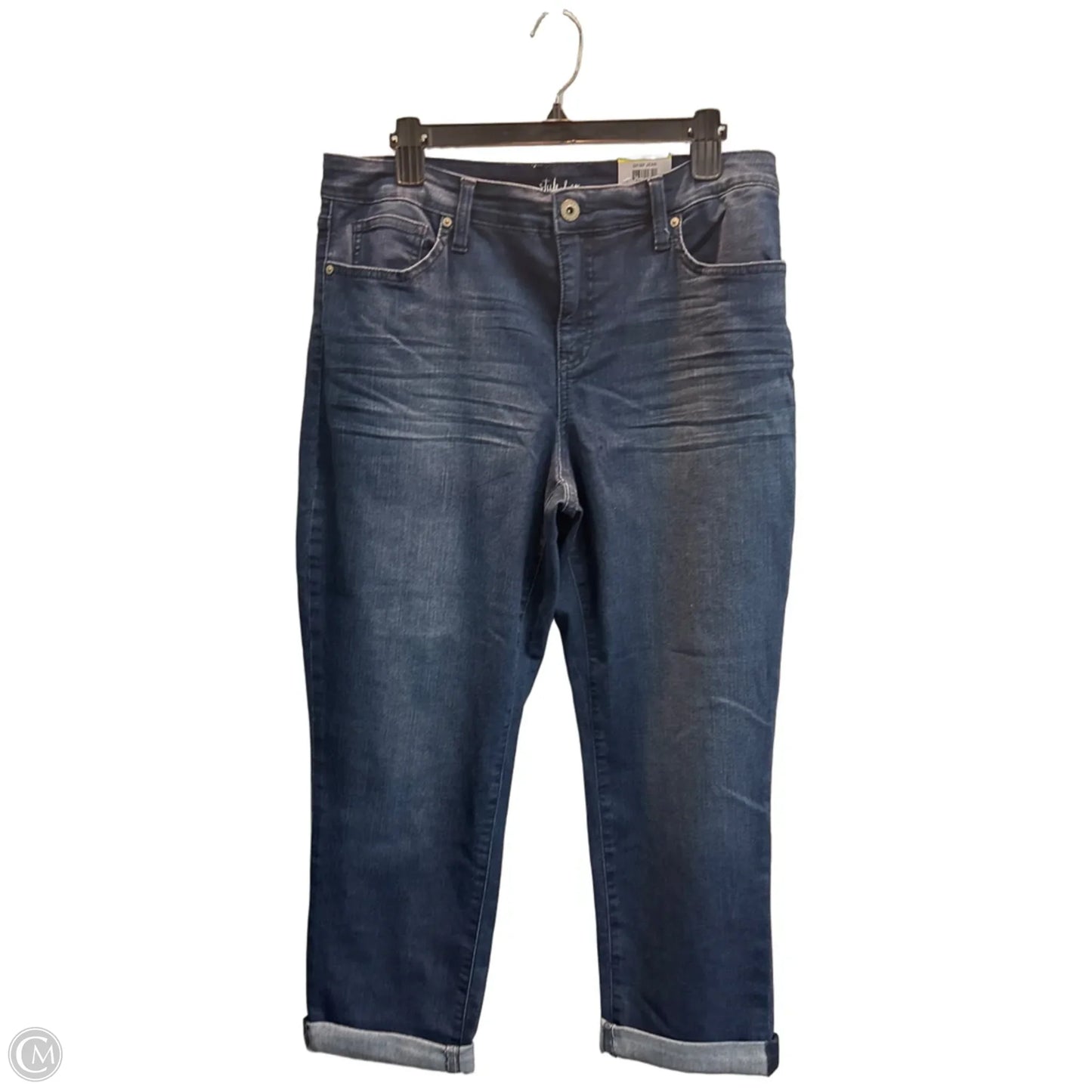 Jeans Cropped By Style And Co Collection Women In Blue, Size: 14