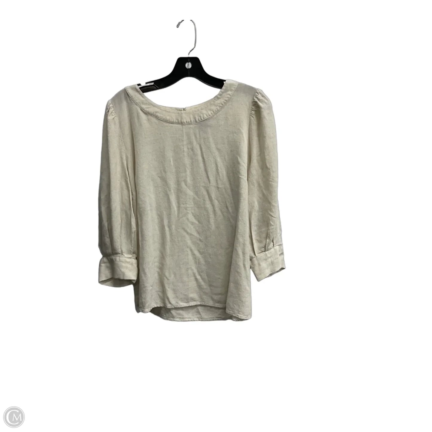 Top 3/4 Sleeve By Worthington In Tan, Size: L