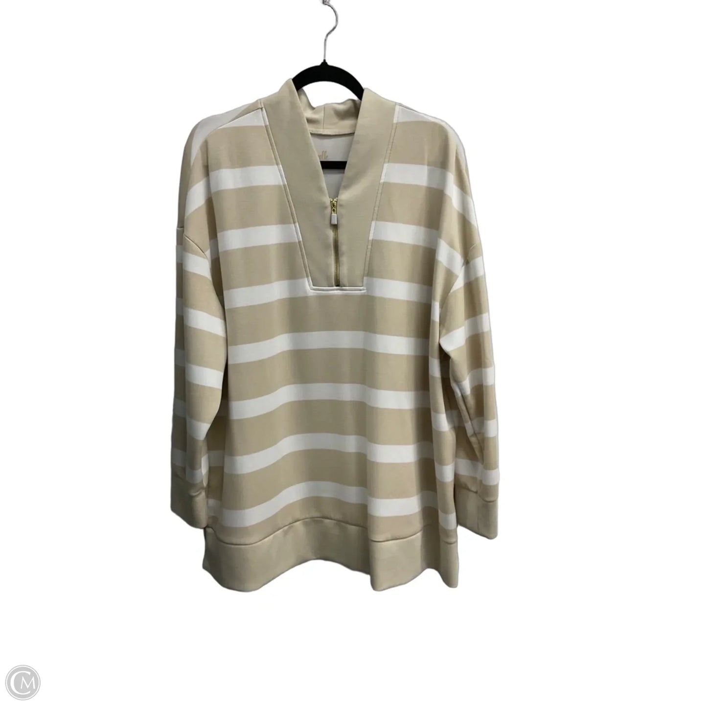 Sweatshirt Collar By Belle By Kim Gravel In Striped Pattern, Size: 2x