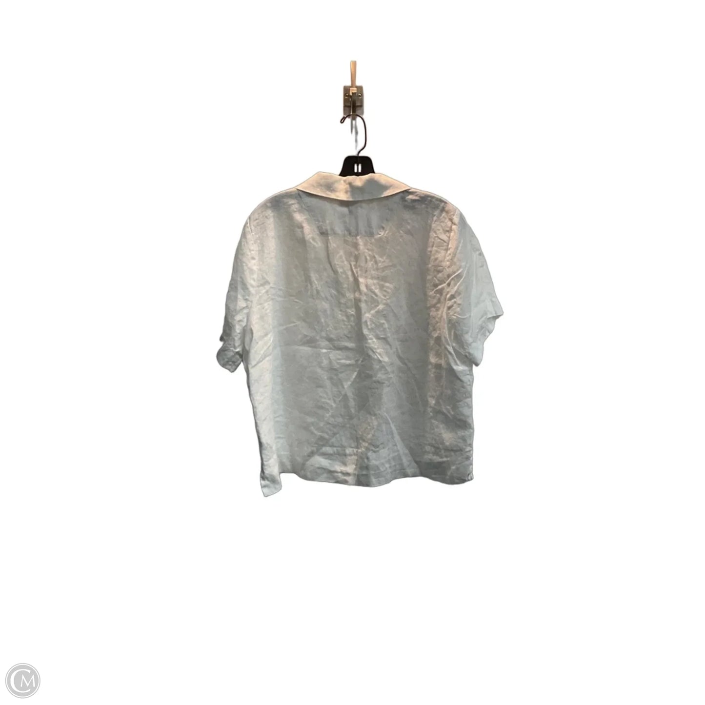 Top Short Sleeve By Quince In Cream, Size: L