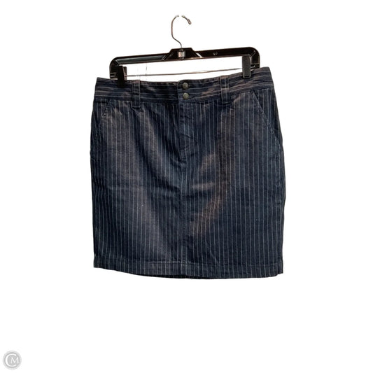 Skirt Midi By Chaps In Striped Pattern, Size: 10