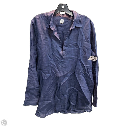 Tunic 3/4 Sleeve By Gap In Navy, Size: L