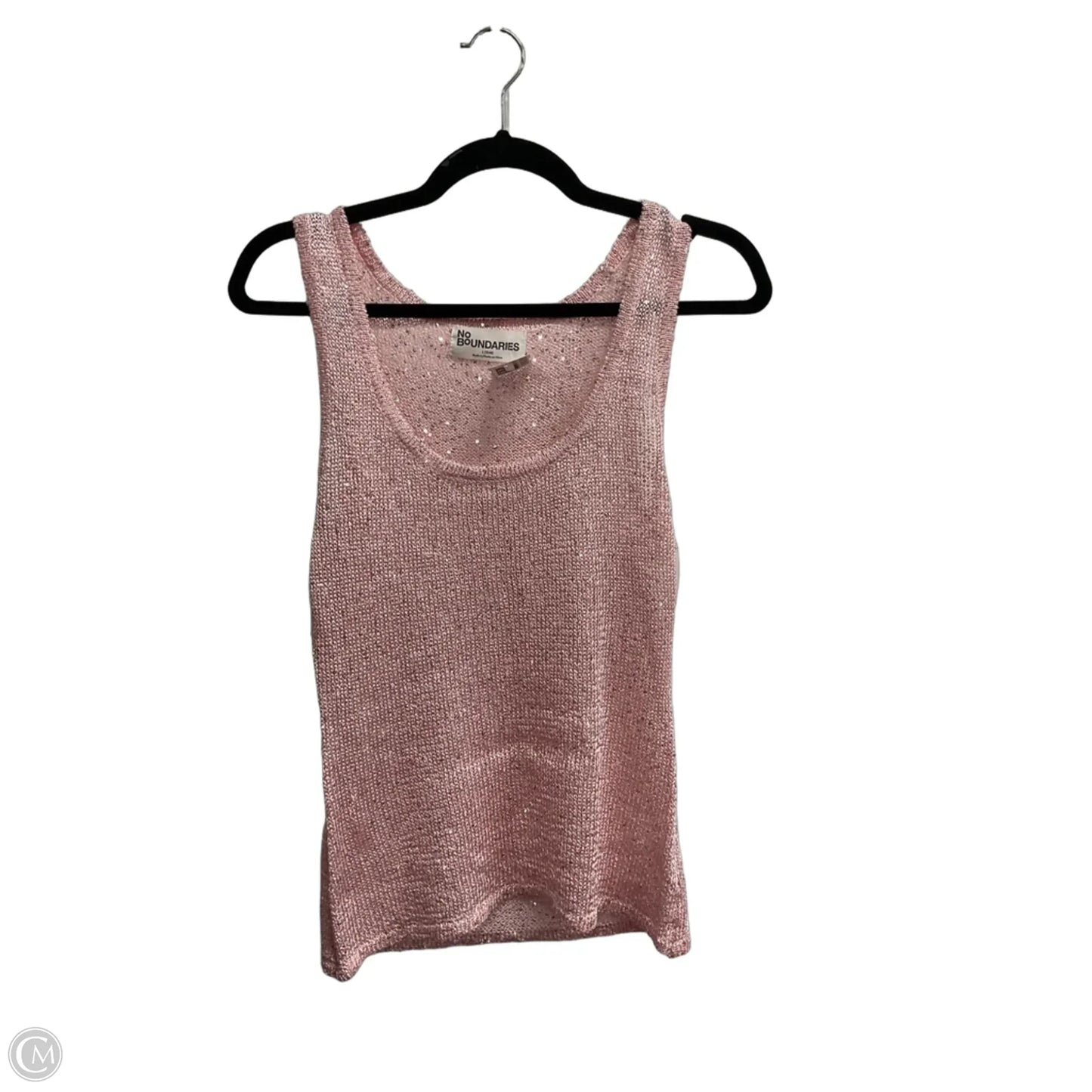 Tank Top By No Boundaries In Pink, Size: L