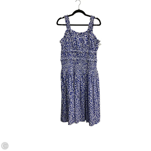Dress Casual Maxi By Time And Tru In Blue, Size: L