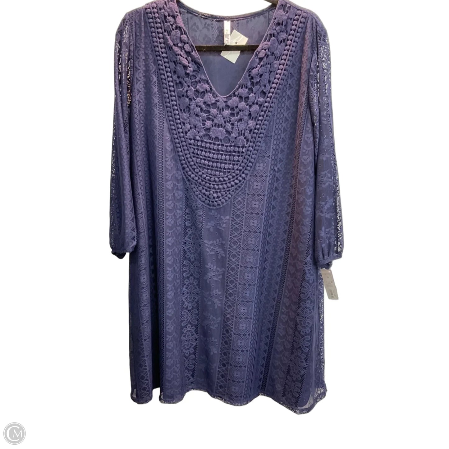 Dress Party Midi By Xhilaration In Navy, Size: 1x