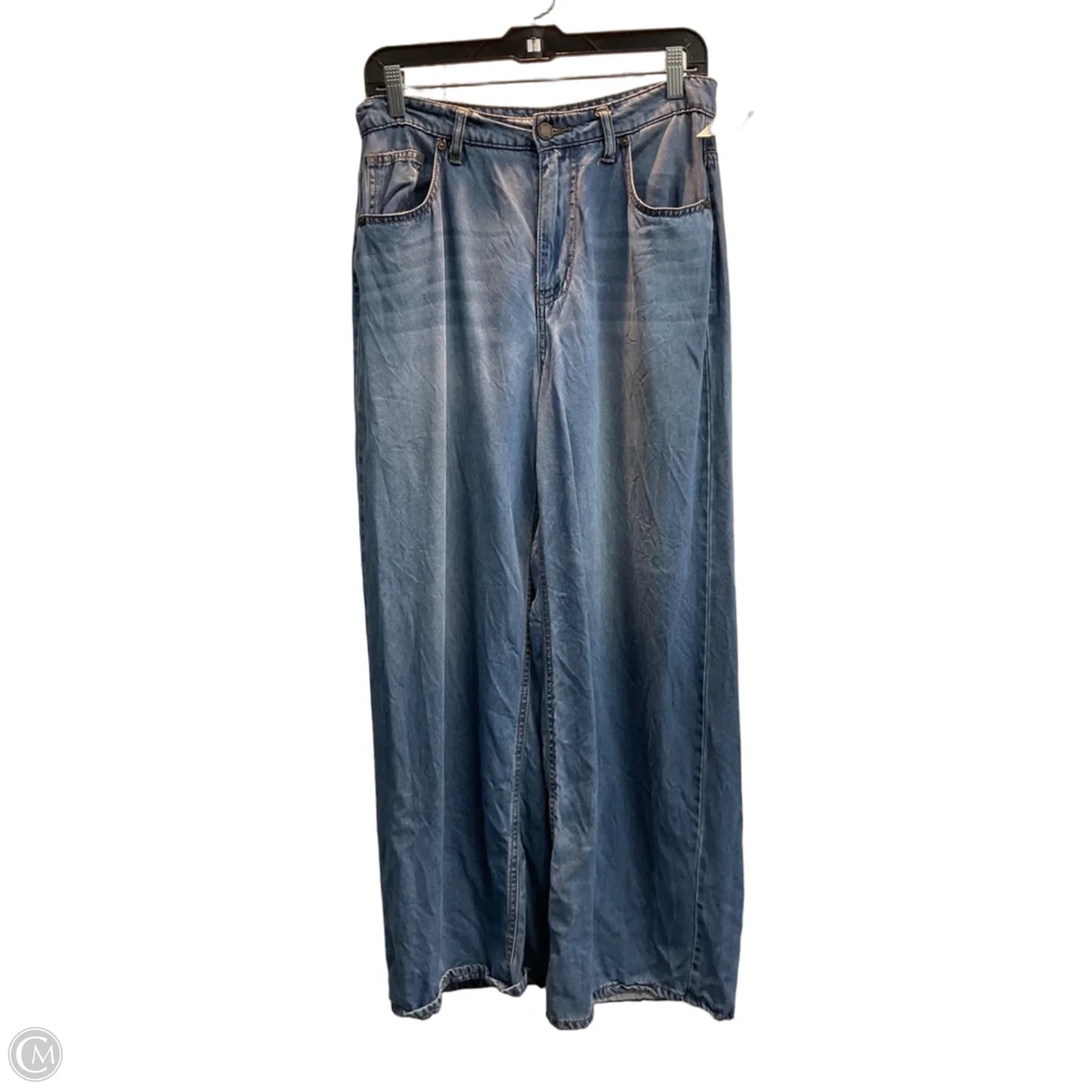 Jeans Wide Leg By Oat In Blue, Size: 10