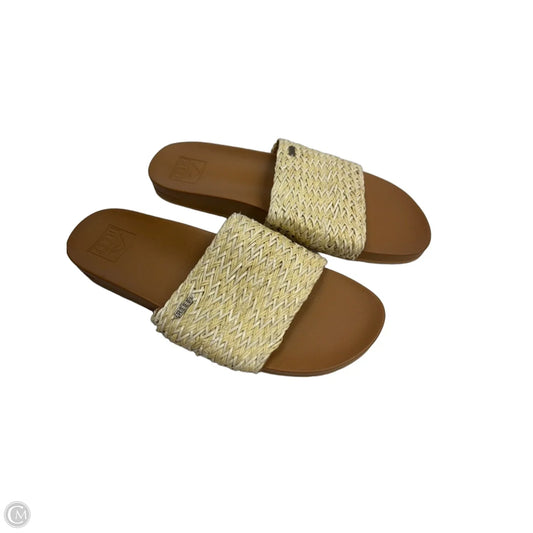 Sandals Flats By Reef In Tan, Size: 10