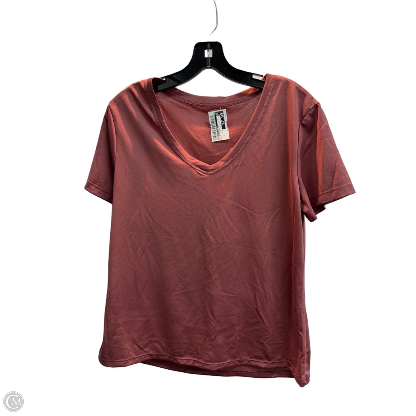 Athletic Top Short Sleeve By Athletic Works In Mauve, Size: M