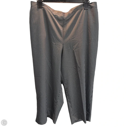 Pants Cropped By Alfred Dunner In Checkered Pattern, Size: 16