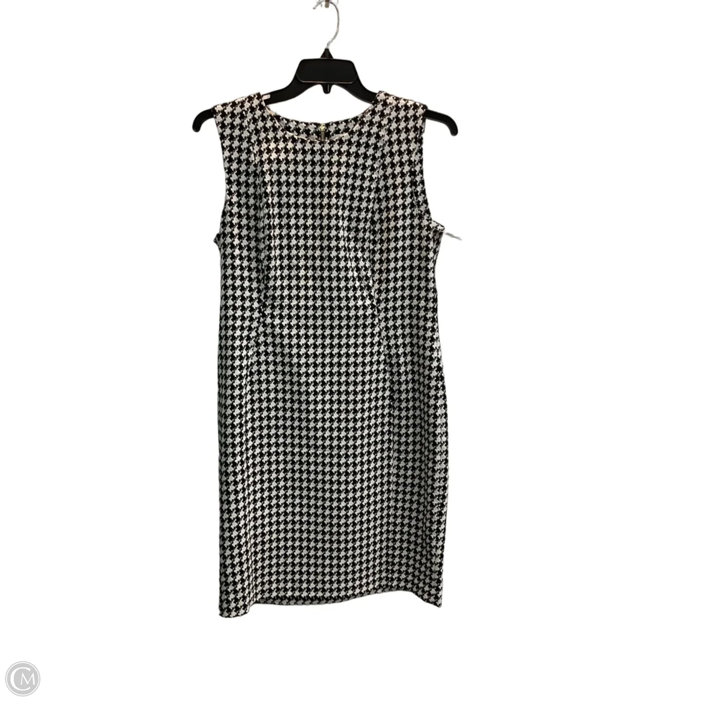 Dress Work By Calvin Klein In Black & Cream, Size: 14