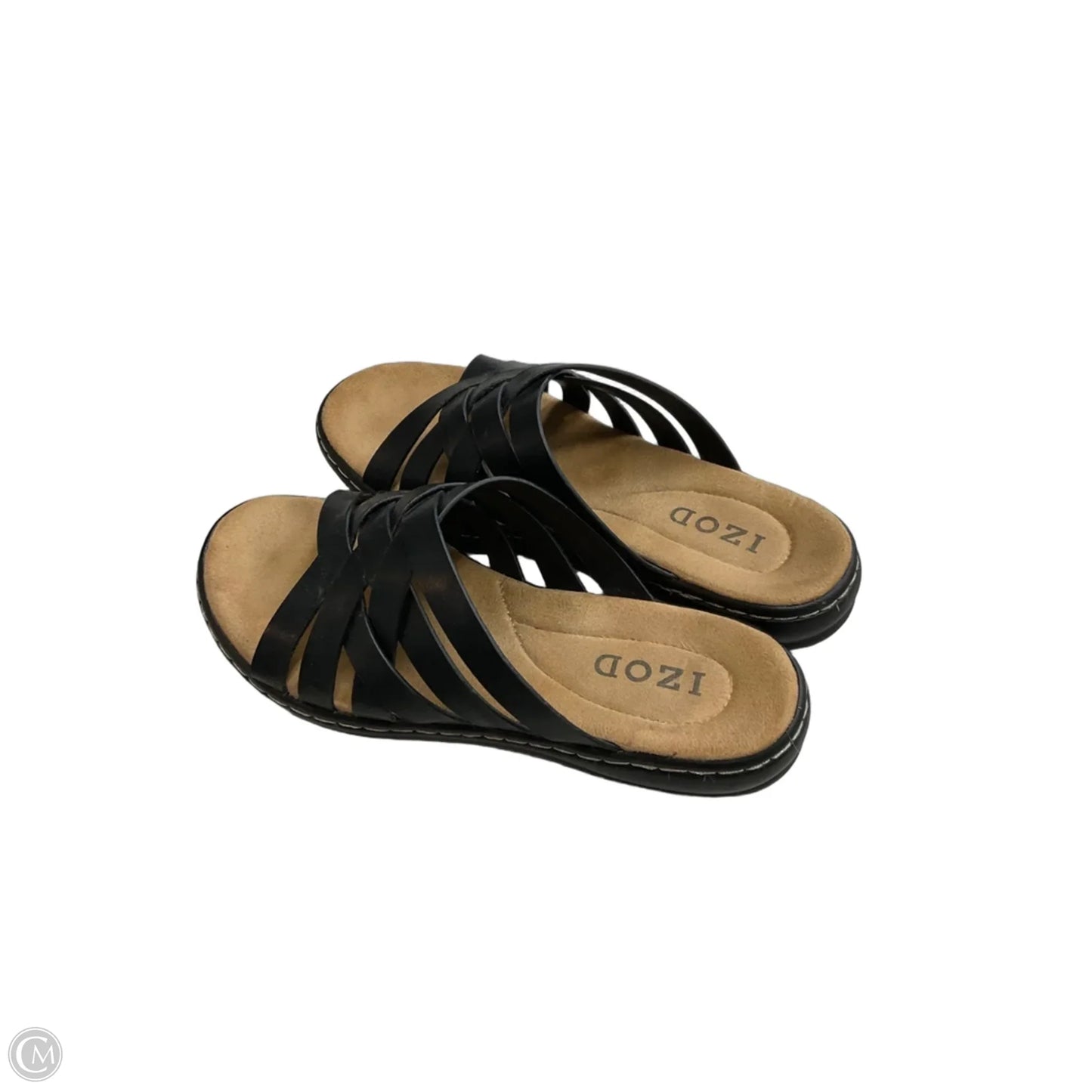 Sandals Flats By Izod In Black, Size: 6
